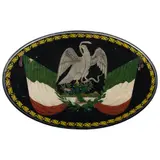 Escudo Nacional, MÉXICO, SIGLO XX, Óleo sobre madera policromada a mano
