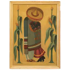 El Beso*, MÉXICO, SIGLO XX, Óleo sobre tela