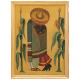 El Beso*, MÉXICO, SIGLO XX, Óleo sobre tela