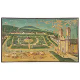 Vista de Plaza Principal, MÉXICO, SIGLO XX, Óleo sobre tela