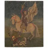 Santiago Matamoros, MÉXICO, SIGLO XX, Óleo sobre tela