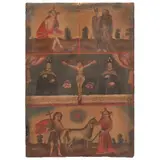 Muestrario de Santos, MÉXICO, SIGLO XIX, Óleo sobre tela