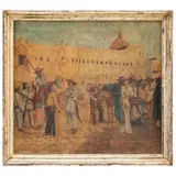 Ejército de Campesinos, MÉXICO, SIGLO XX, Óleo sobre tela