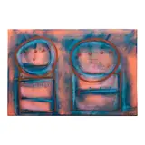Firmado Didier, Áurea azul, Óleo sobre tela