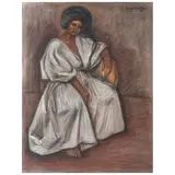 Raúl Anguiano, Untitled, Pastel sobre papel