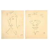 Santos Balmori, a) Retrato de Jan Hoowij, Carboncillo sobre papel