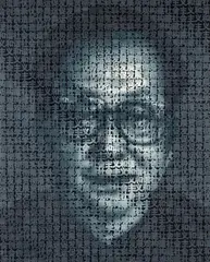 Zhang Dali, "SLOGAN (B.9)", 2008, Acryl auf Vinyl