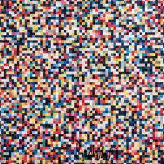 4096 Colours by Gerhard Richter, 2011, Farbige Offsetlithografie auf Aludibond mit Diasec matt, sold May 2019