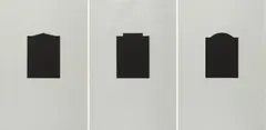 Hubert Kiecol, Serie von 3 Holzschnitten, 1992, Jeweils: Holzschnitt auf dünnem Velin