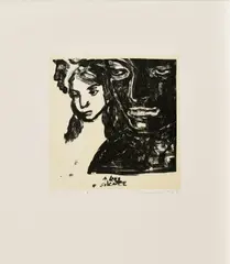 A long silence by Marlene Dumas, 1989, Farblithografie auf Zerkall (Wasserzeichen), sold Jun 2019