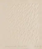 Diagonale Struktur by Günther Uecker, 1983, Prägedruck auf handgeschöpftem Bütten, sold Jun 2019
