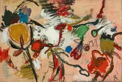 Rolf Cavael, Auktion 432, Los 603, 1970, Mischtechnik auf Leinwand