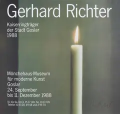 Kerze I by Gerhard Richter, 1988, Farboffset auf dünnem Papier, sold Jun 2019