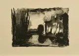 Maurice de Vlaminck, Crépuscule, 1925/26, Lithografie auf Velin