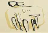 Kenneth Armitage, Seated Figure, 1960, Farblithografie auf Velin