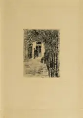 Altmännerhaus by Max Liebermann, 1890, Radierung auf Velin, sold Jan 2021