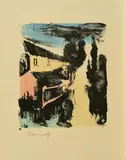 Maurice de Vlaminck, Ohne Titel, Farblithografie auf Velin