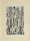Lyonel Feininger, Kathedrale (großer Stock), 1919, Holzschnitt auf dünnem Japan