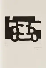Eduardo Chillida, Antzo III, 1985, Radierung auf Velin