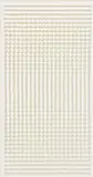 Hartmut Böhm, Quadratrelief 114 (Aus: "Visuell veränderliche Struktur"), 1966, Weißes Acrylglas in Acrylglasrahmen