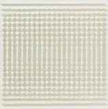 Hartmut Böhm, Quadratrelief 113 (Aus: "Visuell veränderliche Struktur"), 1966, Weißes Acrylglas in Acrylglasrahmen