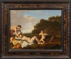 Jan van Haensbergen, Venus und Cupido, Technik: Öl auf Holz