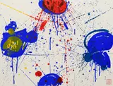 The Upper Red by Sam Francis, 1963, Farblithografie auf BFK RIVES (Wasserzeichen), sold Jun 2019