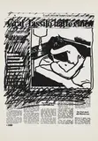 C. O. Paeffgen, Eva K. kehrte ihrem Elternhaus den Rücken, Serigrafie auf leichtem Karton