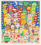 James Rizzi, Big on the Big Apple, 1995, Farbserigrafie (3-D Druck) auf Velin