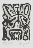 A. R. Penck, Ohne Titel, Farblithografie auf Velin