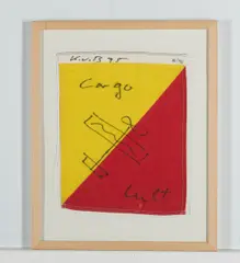 Klaus vom Bruch, Cargo Cult - Mann über Bord, 1995, Multiple. Filzstift auf