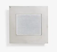 Chromrelief by Heinz Mack, Zinkdruckguss, geätzt, Metall verchromt, sold Oct 2019