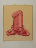 Claes Oldenburg, Soft Fireplug, 1973, Farblithografie auf Velin