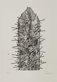 Günther Uecker, Ohne Titel, 1983, Lithografie auf Velin