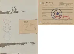 Konvolut von 2 Postkarten by Joseph Beuys, a) Anforderung heute noch, sold Nov 2019