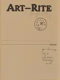 ART-RITE by Joseph Beuys, 1981, sold Nov 2019