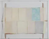 Robert Rauschenberg, Bones and Unions, Hard Height, 1975, Handgeschöpftes Papier und Stoff