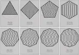 Rune Mields, Polygone, 1979, Mappe mit 8 Serigrafien auf leichtem Karton