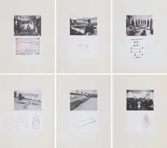 Serie von 6 Offsets by Franz Erhard Walther, 1974, Jeweils: Farboffset auf Papier, sold Oct 2019