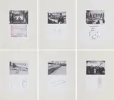 Franz Erhard Walther, Serie von 6 Offsets, 1974, Jeweils: Farboffset auf Papier