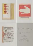 Franz Erhard Walther, Zerfall des Sockels, die Bilder sind im Kopf, 1960/95, Serie von 6 Farboffsets auf leichtem Karton