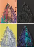 Cologne Cathedral (Karten) by Andy Warhol, 1985, 4 Farbserigrafien auf leichtem Karton. In originalem Umschlag, sold Oct 2019