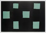 6 Rechtecke by Günther Förg, 1991, Farbholzschnitt auf strukturiertem Bütten, sold Jan 2020