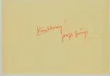 Joseph Beuys, Sich selbst, 1977, Offset mit handschriftlichem Zusatz auf leichtem Karton