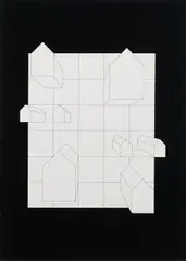 Erwin Heerich, Ohne Titel, Serigrafie auf leichtem Karton