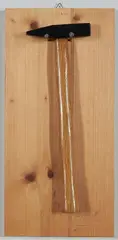 Do it yourself by Günther Uecker, ca. 1968/69, hammer, nails and wooden board, sold Oct 2019