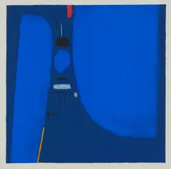 Ohne Titel by Max Ackermann, 1973, Farbserigrafie auf Velin, sold Jan 2020