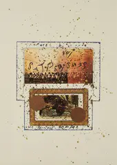 Konvolut von 2 Offsets by Michael Buthe, Farboffsetlithografie auf Velin, sold Apr 2020