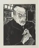 Conrad Felixmüller, Max Liebermann, 1926, Holzschnitt auf Velin