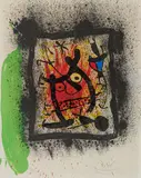 Hommage à Curt Burgauer by Joan Miró, 1969, Farblithografie auf Velin, sold Jan 2020
